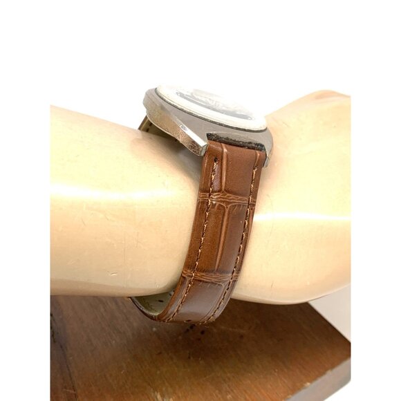 Sears Roebuck Co Tradition Electronic Men's Watch Swiss Quartz Gray White Dial - Picture 13 of 15